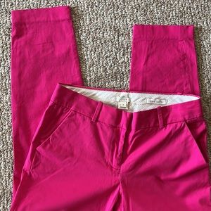 NWOT Hot Pink J Crew Cafe Capri Pants, 2